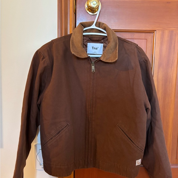 Aritzia Jackets & Blazers - Tna Brown Jacket with Corduroy Collar